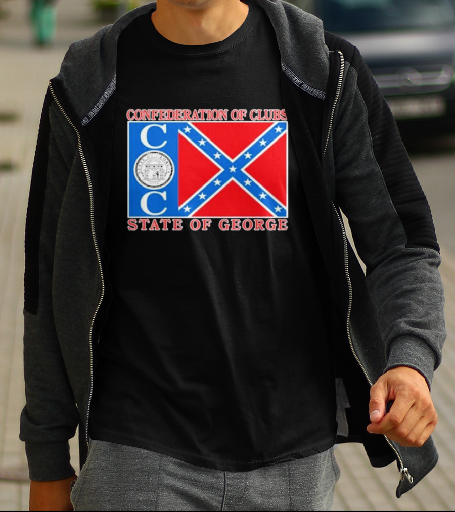 The Good Liars Confederation Of Clubs COC State Of Georgia Flag T-Shirt