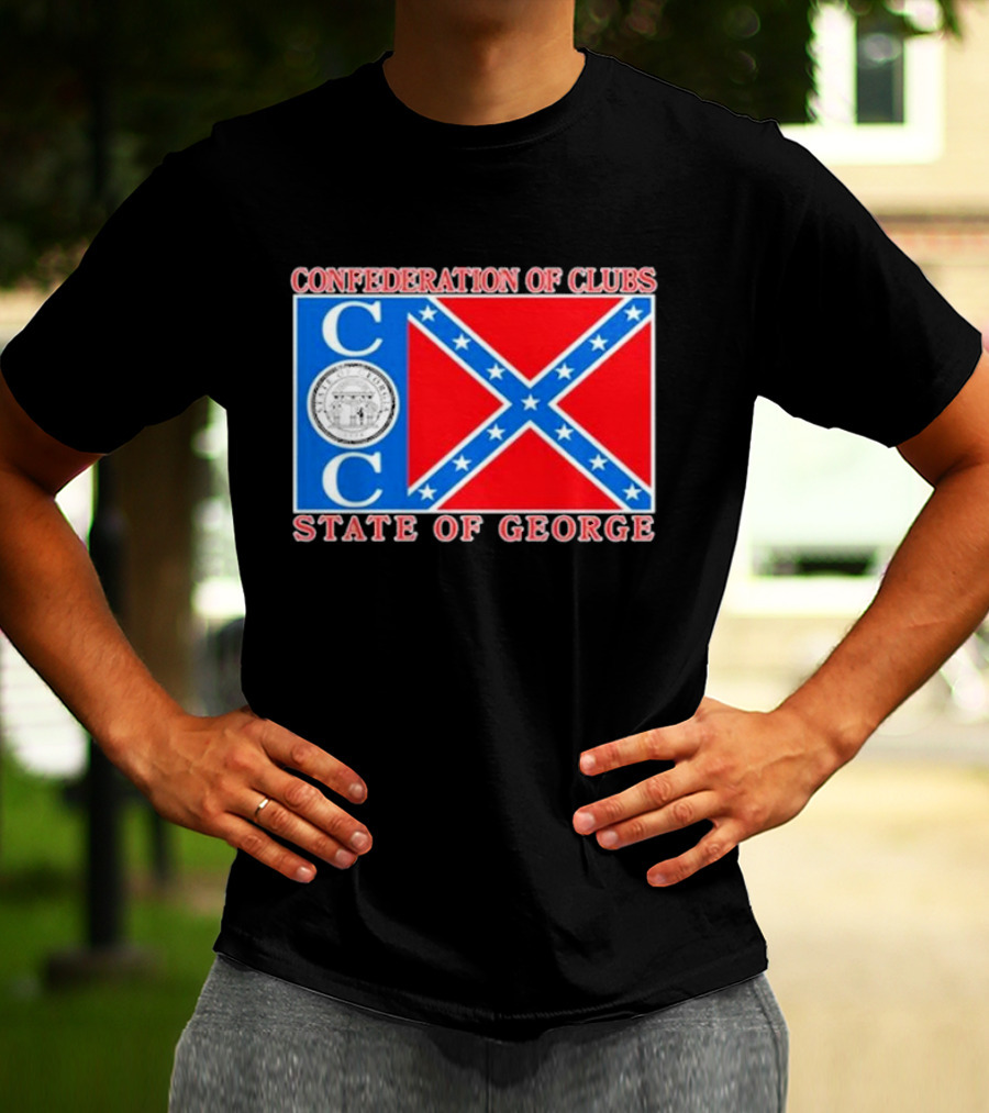 The Good Liars Confederation Of Clubs COC State Of Georgia Flag T-Shirt