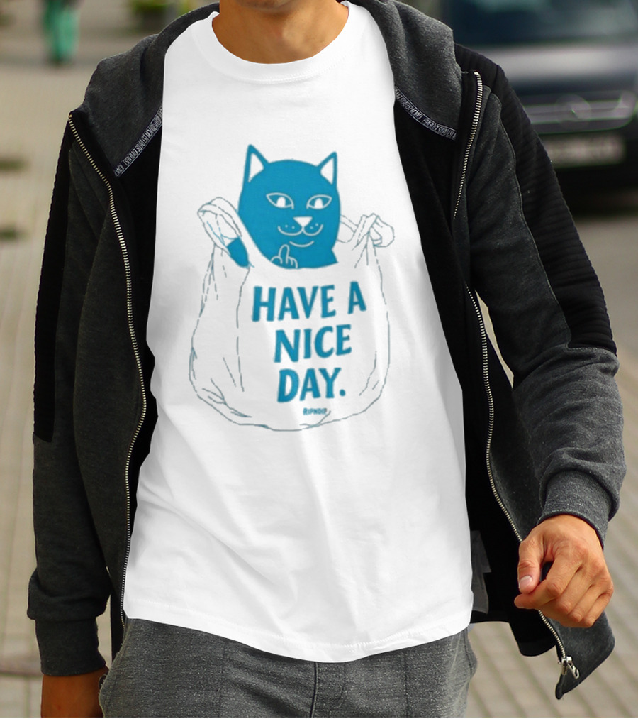 Ripndip Have A Nice Day Cat Bag T-Shirt