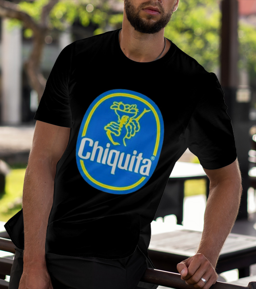 Chiquita Bananas Logo Iconic Blue And Yellow Emblem T-Shirt