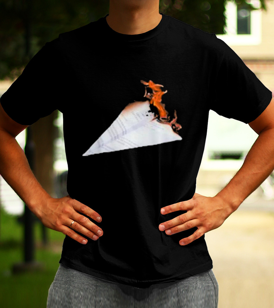 Lovejoyonline Lovejoy Nuisance Burning Paper Plane T-Shirt