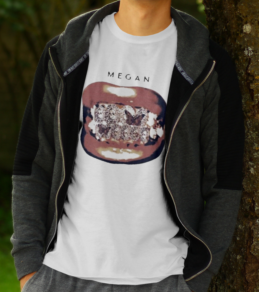 Megan Act II Grillz Diamond Bling Teeth T-Shirt