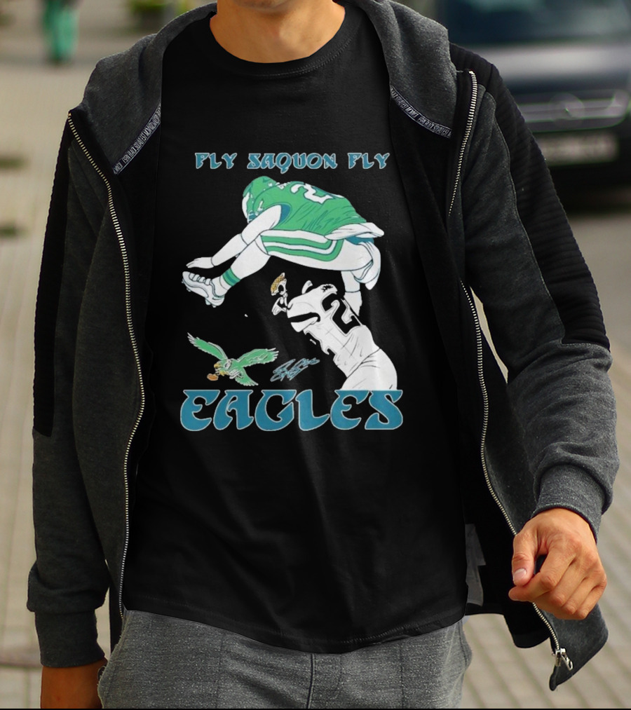 Fly Saquon Fly Eagles Philadelphia T-Shirt
