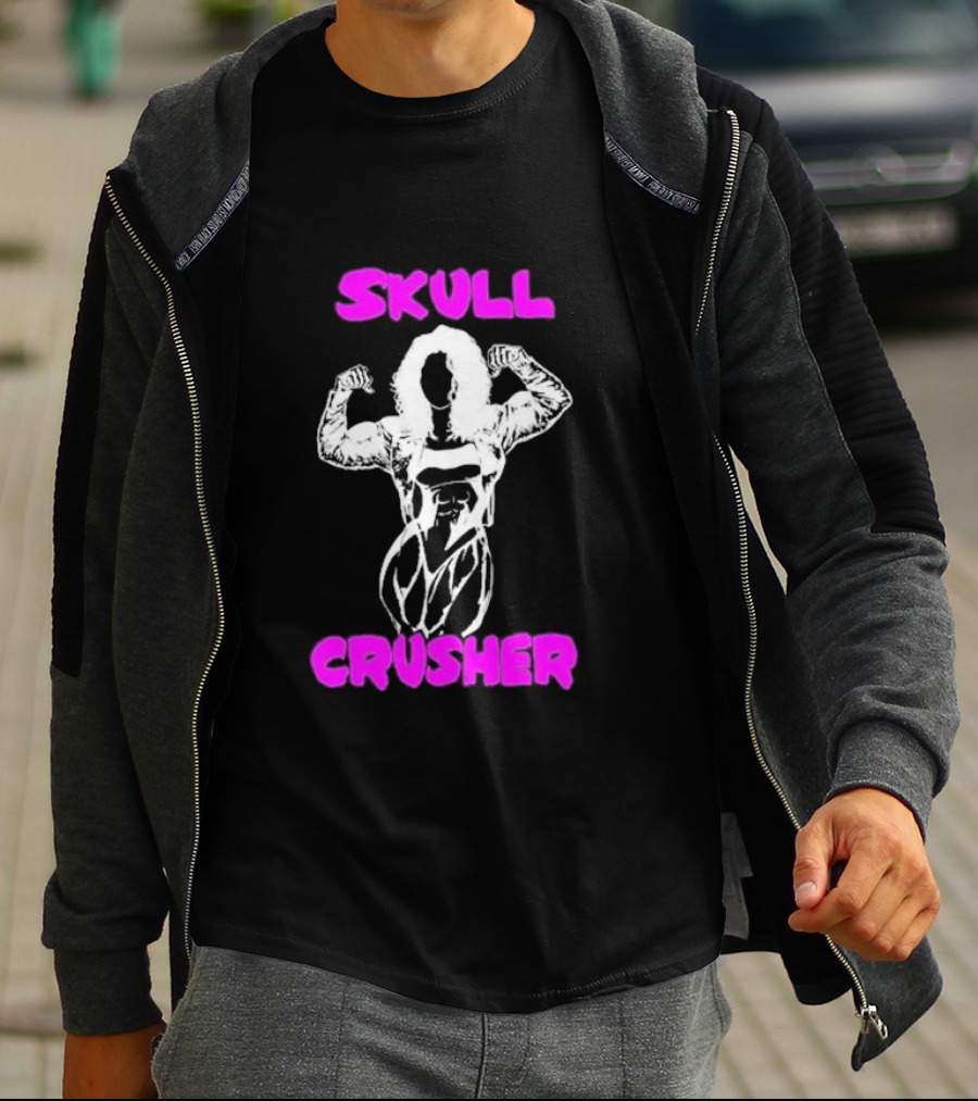 Skull Crusher Bodybuilder Flexing T-Shirt