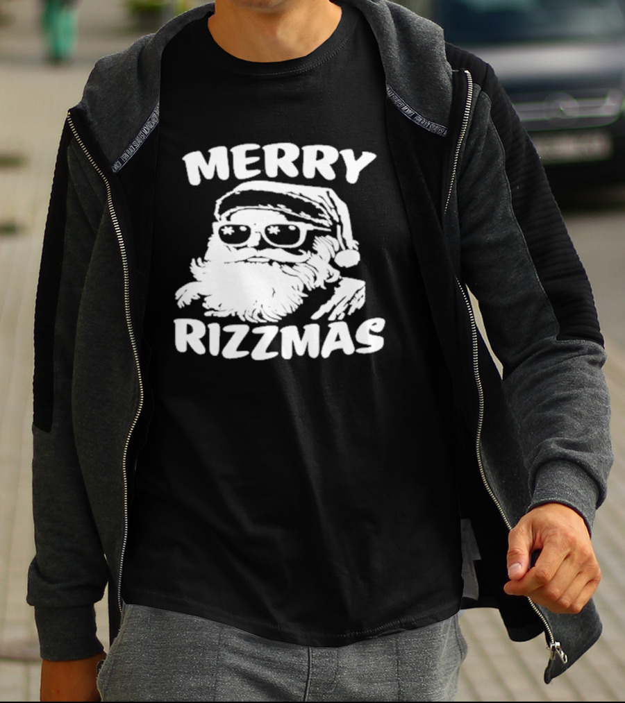 Blake Grupe Merry Rizzmas Santa With Sunglasses T-Shirt