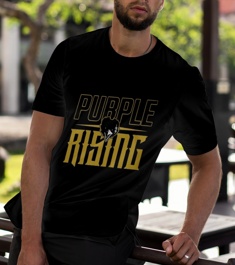 Purple Rising Baltimore Football Ravens Fans T-Shirt