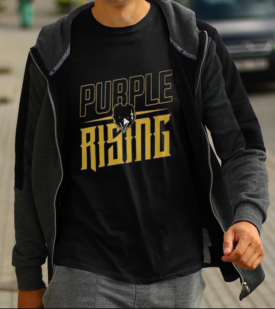 Purple Rising Baltimore Football Ravens Fans T-Shirt