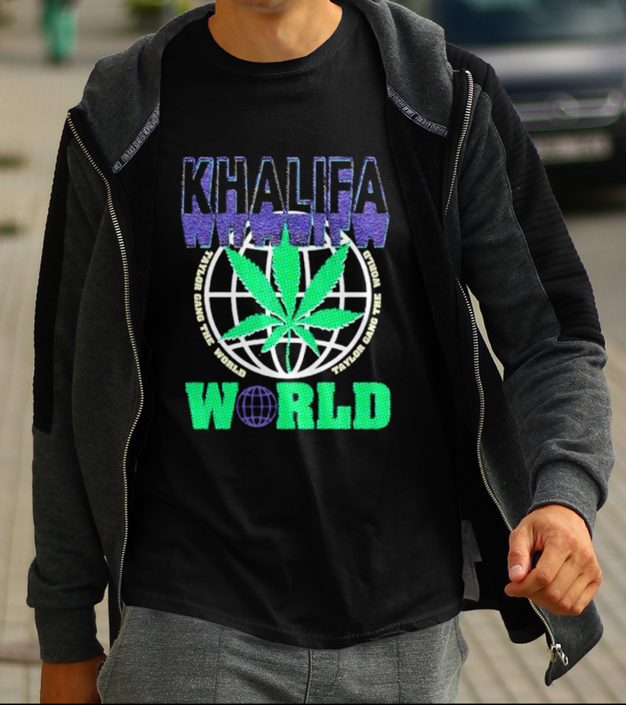Khalifa Weed Taylor Gang The World T-Shirt