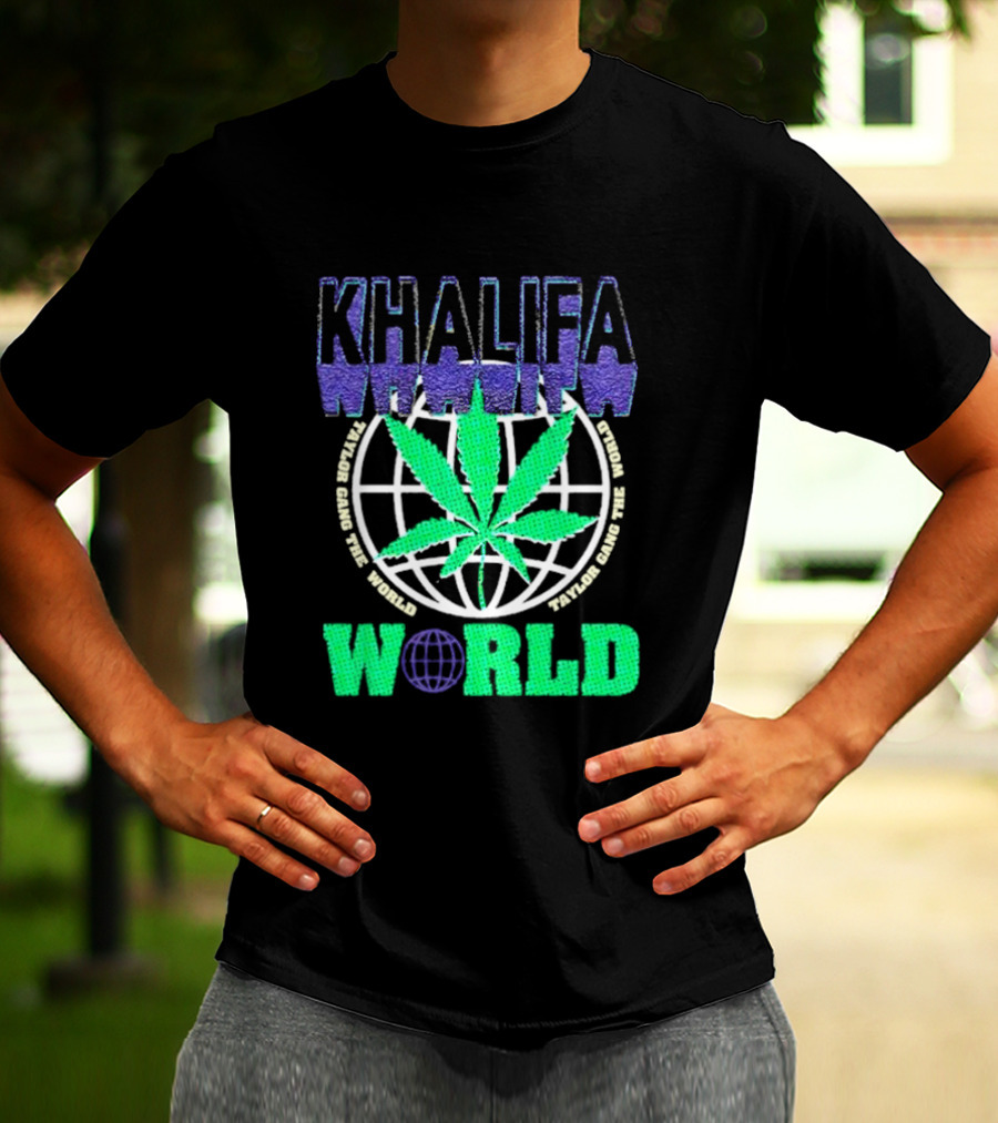 Khalifa Weed Taylor Gang The World T-Shirt