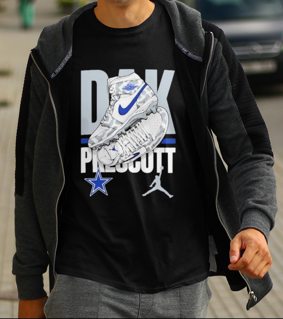 Dak Prescott Dallas Cowboys Jordan Brand Kicks Player Youth T-Shirt