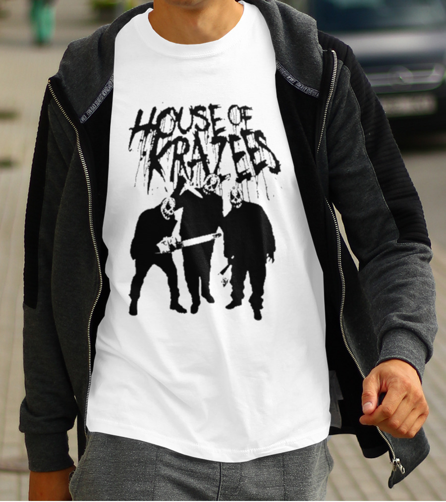 House Of Krazees MNE Stare Horror Mask Trio T-Shirt