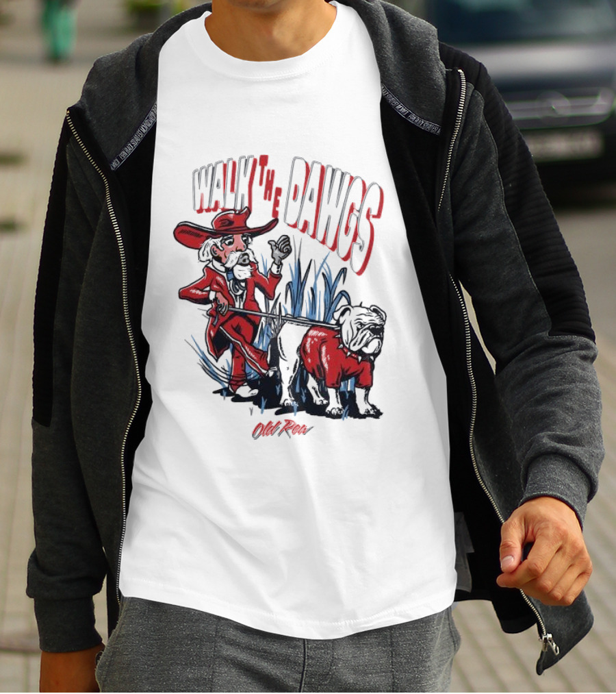 Walk The Dawgs Old Row Bulldog Cowboy T-Shirt