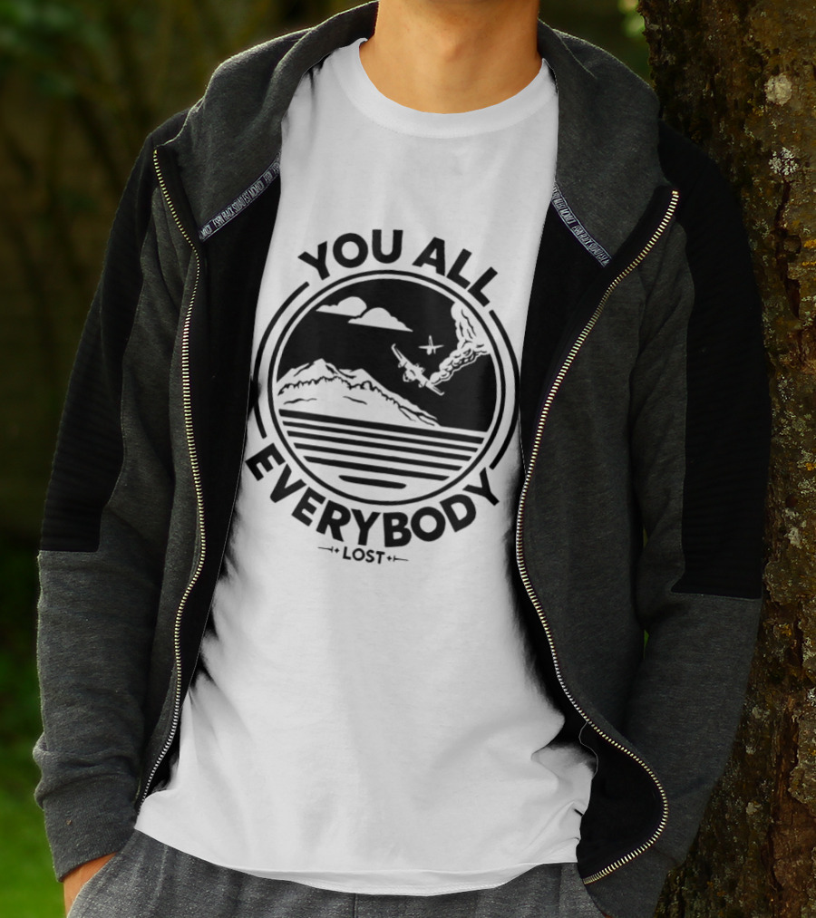 You All Everybody Lost Plane Island Ocean T-Shirt