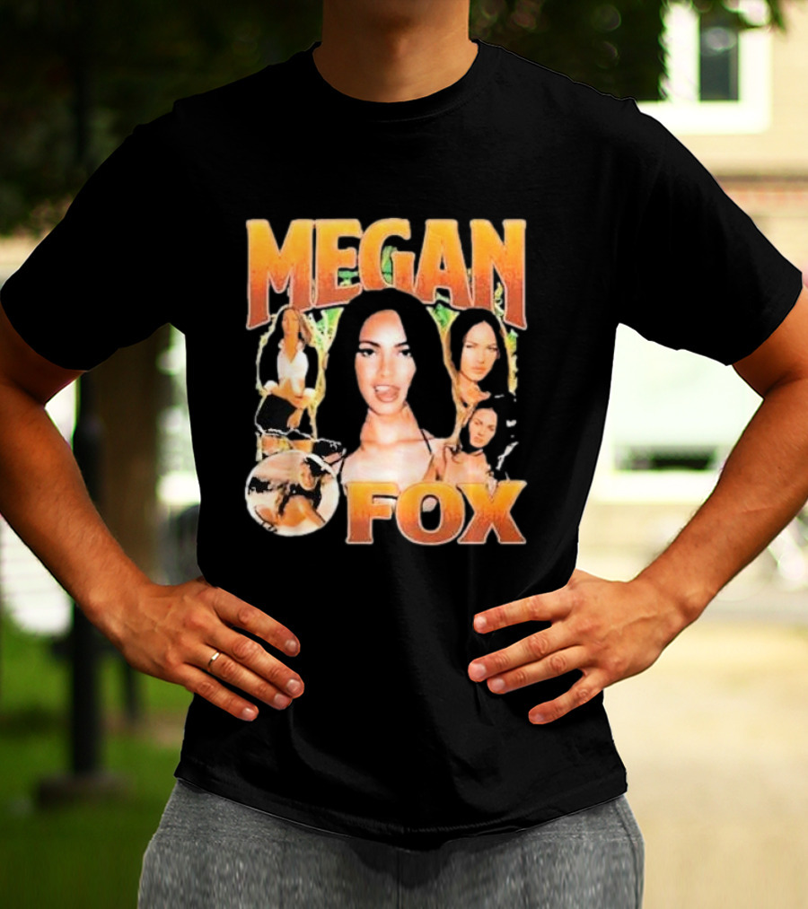 Megan Fox 90s Retro Collage T-Shirt