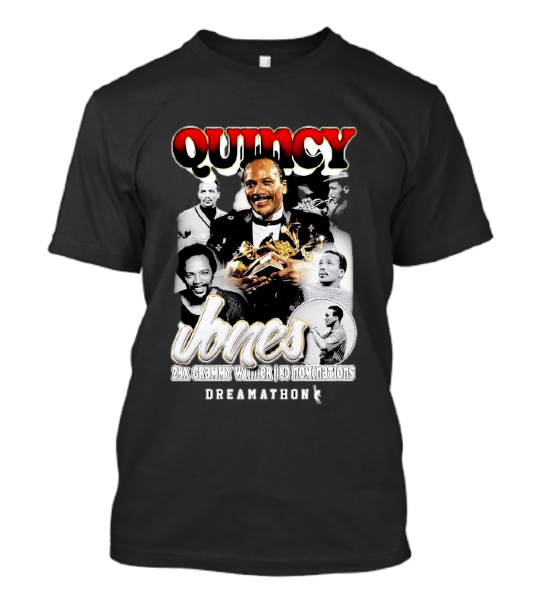 Quincy Jones Dreamathon 28x Grammy Winner 80 Nominations T-Shirt