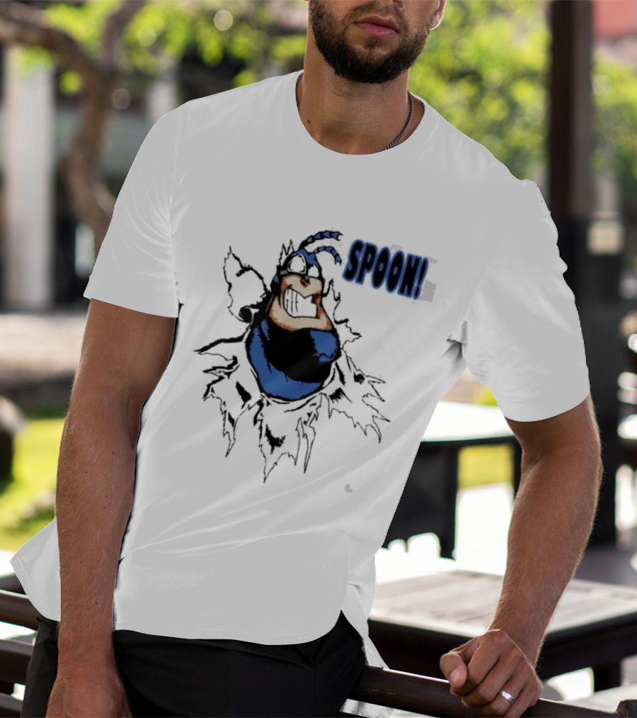 The Tick Cartoon Hero SPOON T-Shirt
