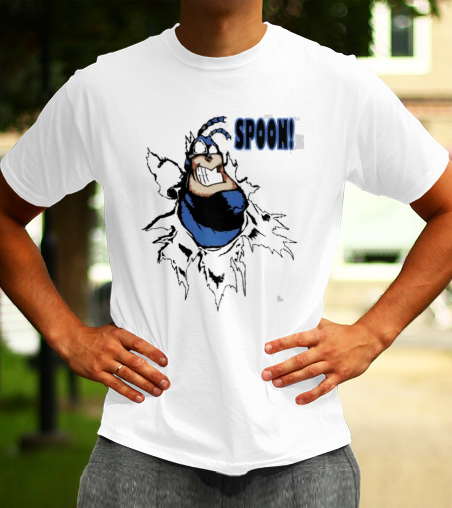 The Tick Cartoon Hero SPOON T-Shirt