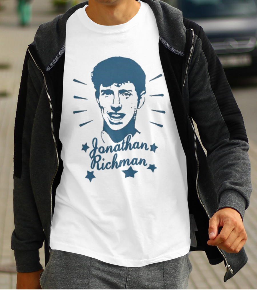 Jonathan Richman Surrounded By Stars And Radiating Light T-Shirt