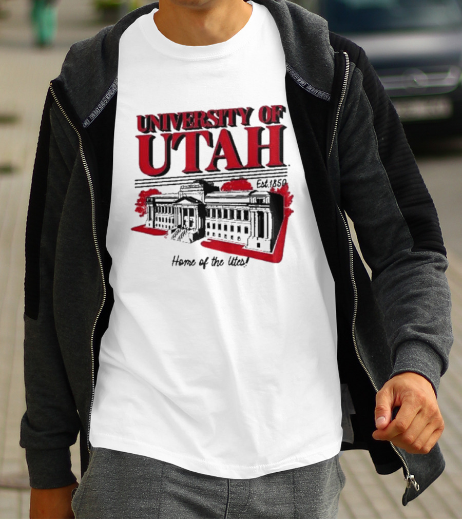 University Of Utah Home Of The Utes Est. 1850 Vintage Building T-Shirt