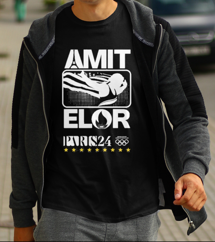 AMIT ELOR PARIS 24 OLYMPICS SWIMMING ICONS T-Shirt
