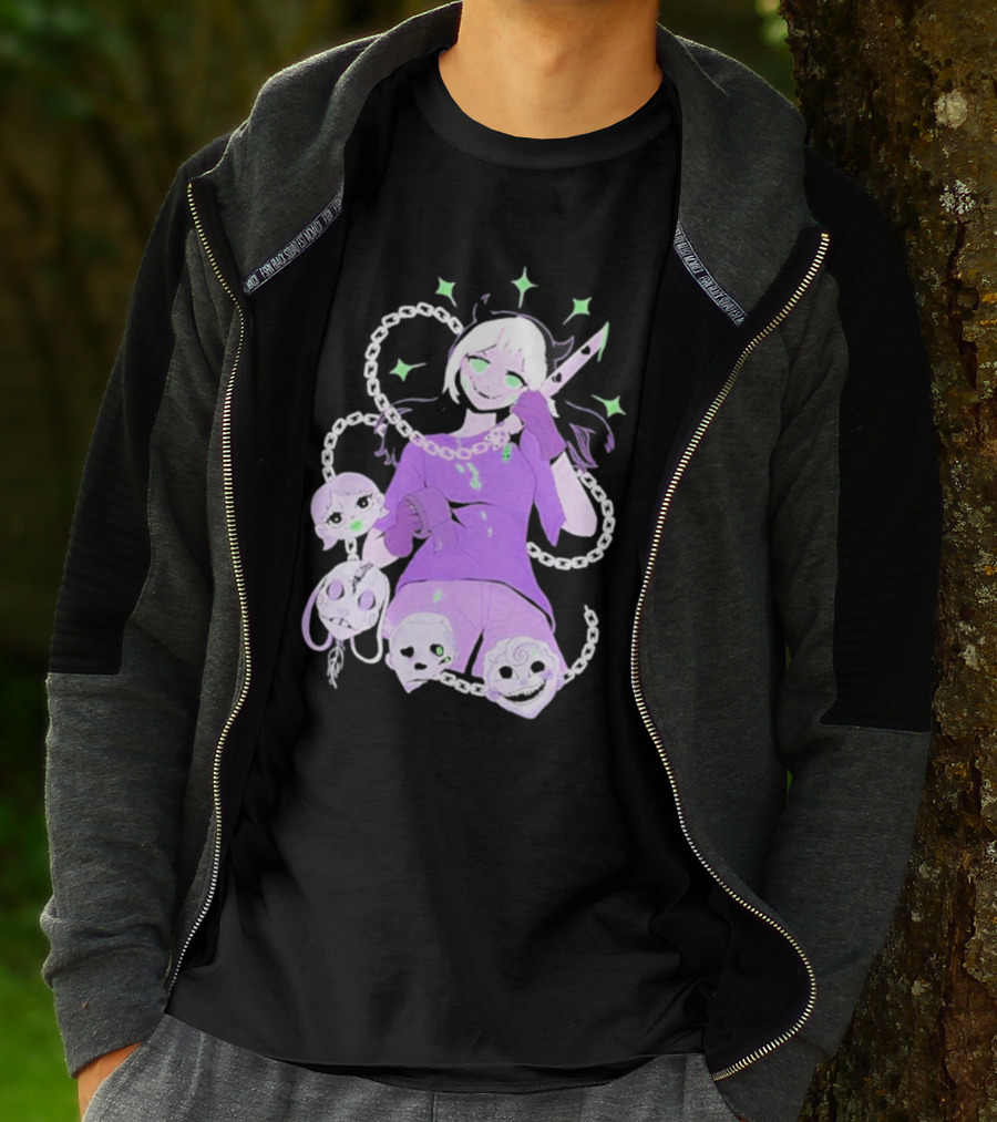 Aspen Chained Masked Figure With Chains And Masks T-Shirt