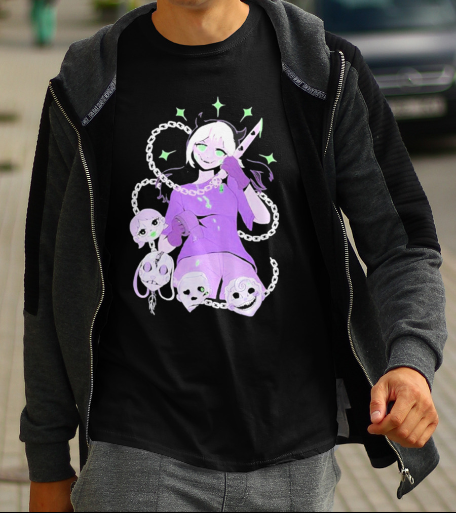 Aspen Chained Masked Figure With Chains And Masks T-Shirt