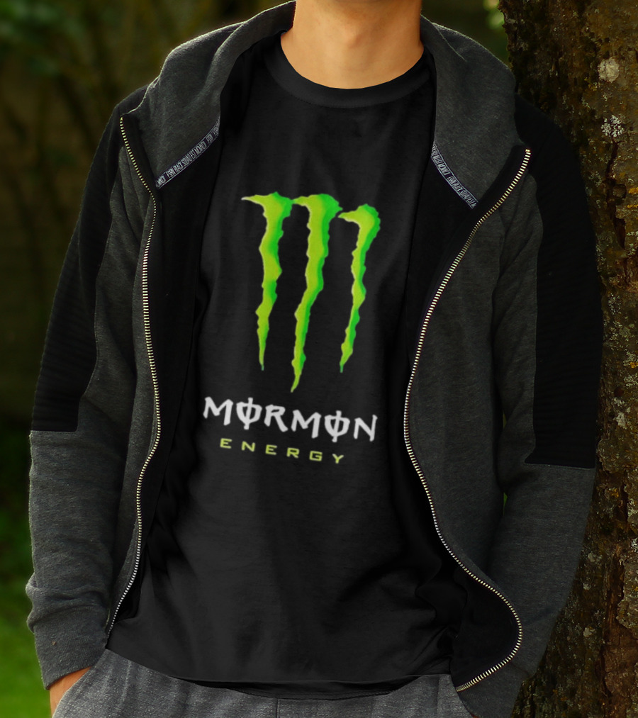 Monster Mormon Energy Green Claw T-Shirt