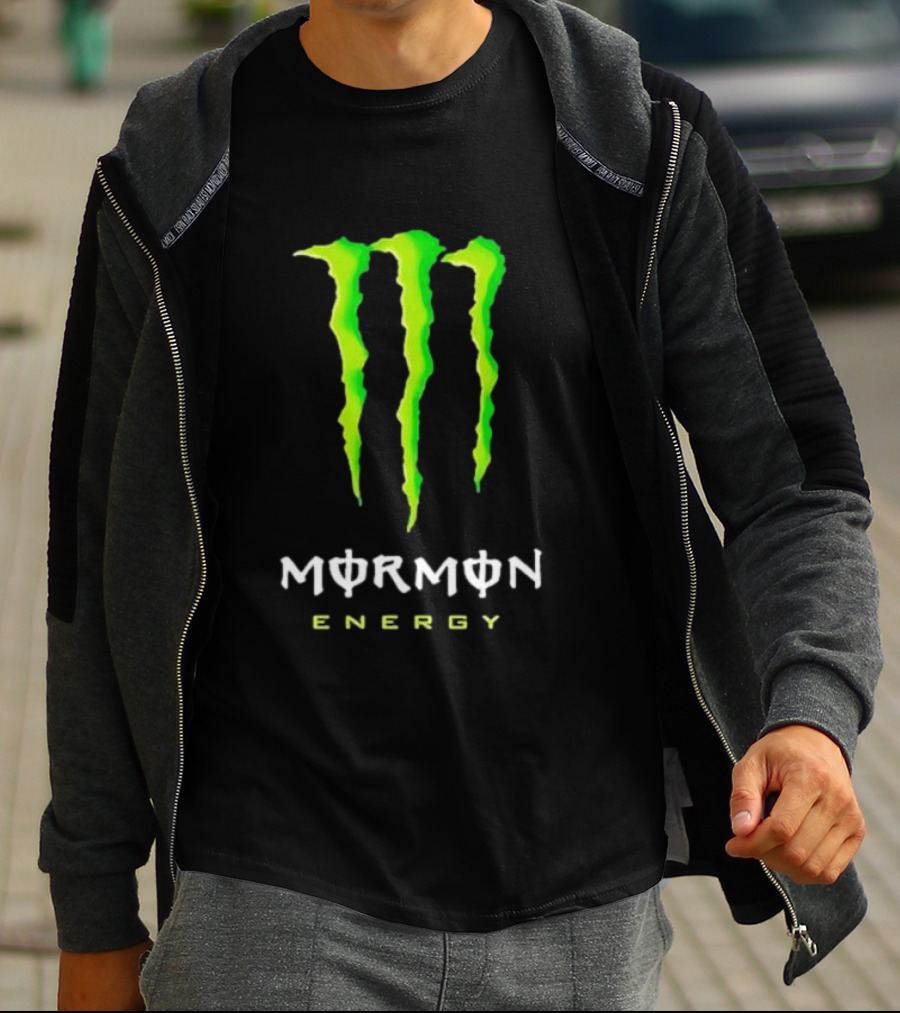 Monster Mormon Energy Green Claw T-Shirt