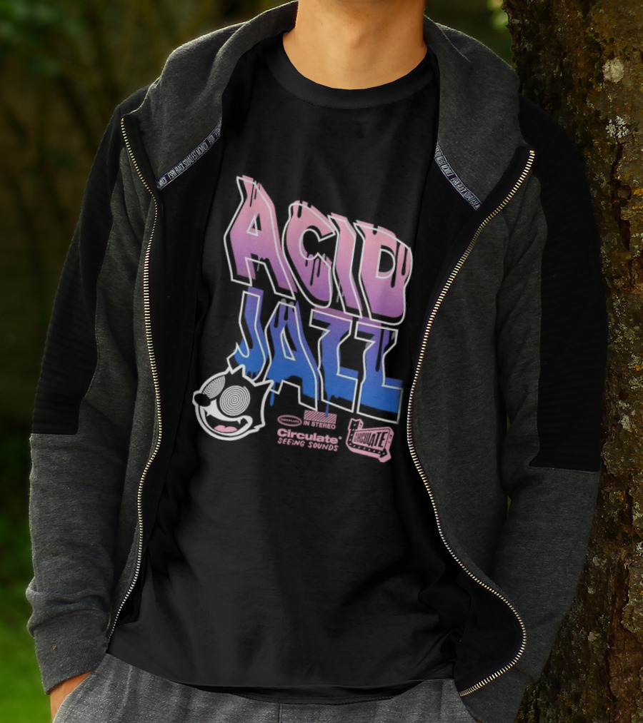 Acid Jazz Circulate Seeing Sounds Housecat In Stereo T-Shirt