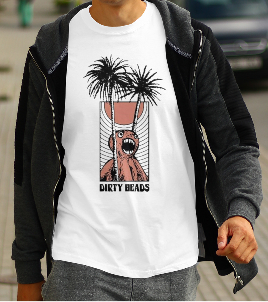 Dirty Heads Sun Scream Creature Palm Trees Holiday T-Shirt