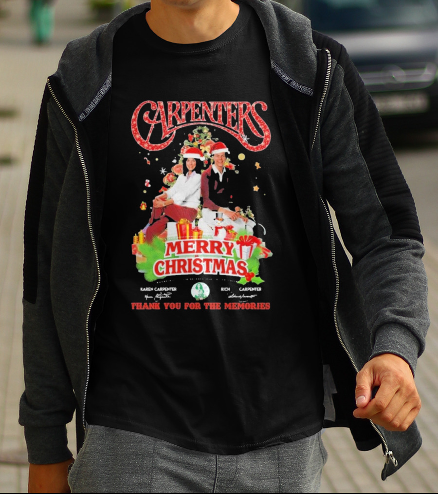 Carpenters Merry Christmas Thank You For The Memories Karen Rich Signature T-Shirt