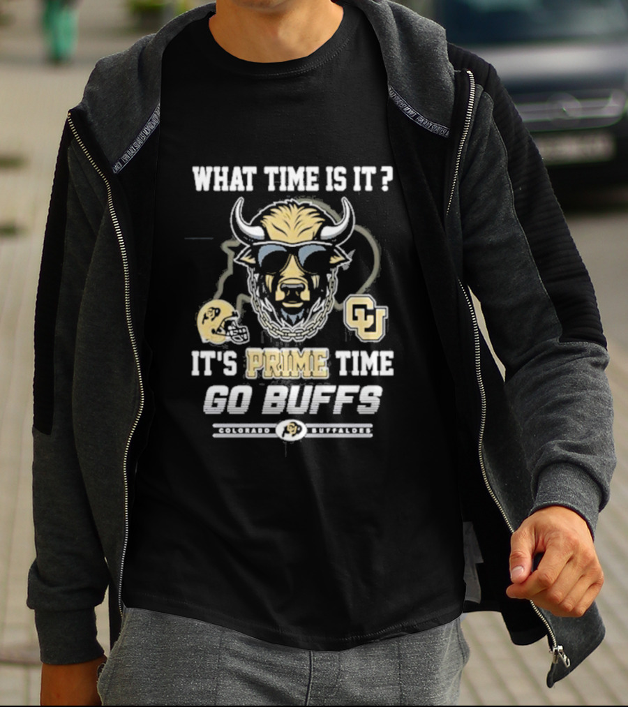 What Time Is It It's Prime Time Go Buffs Colorado Buffaloes CU T-Shirt