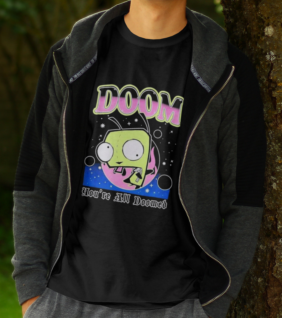 Invader Zim GIR Doom You're All Doomed Space T-Shirt