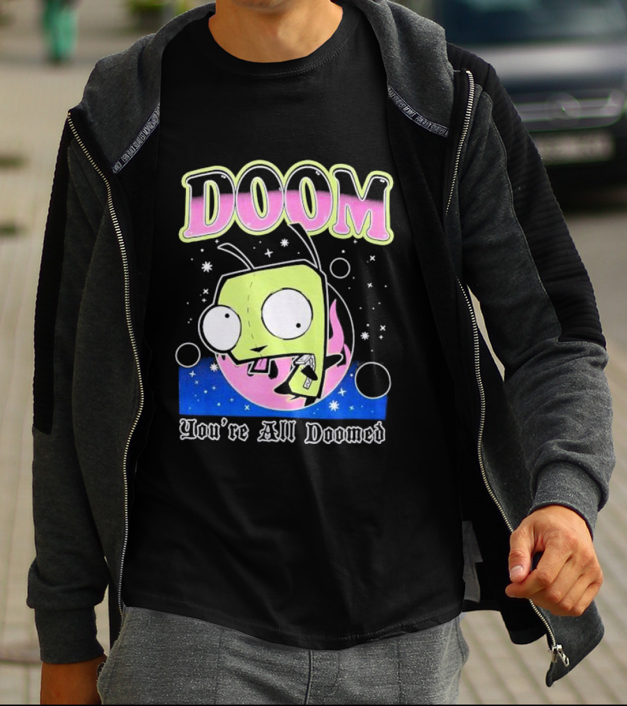 Invader Zim GIR Doom You're All Doomed Space T-Shirt