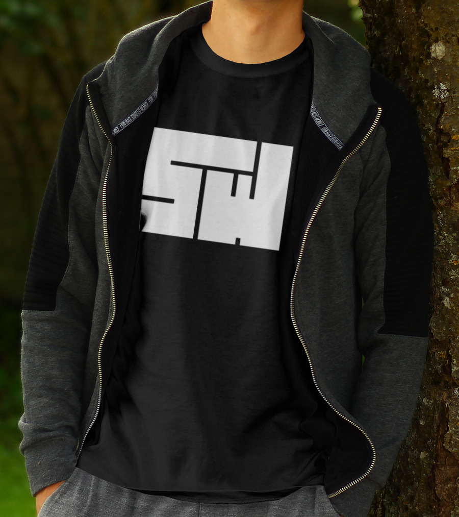 Sw Minimal Second Wind Puzzle Style Monogram T-Shirt