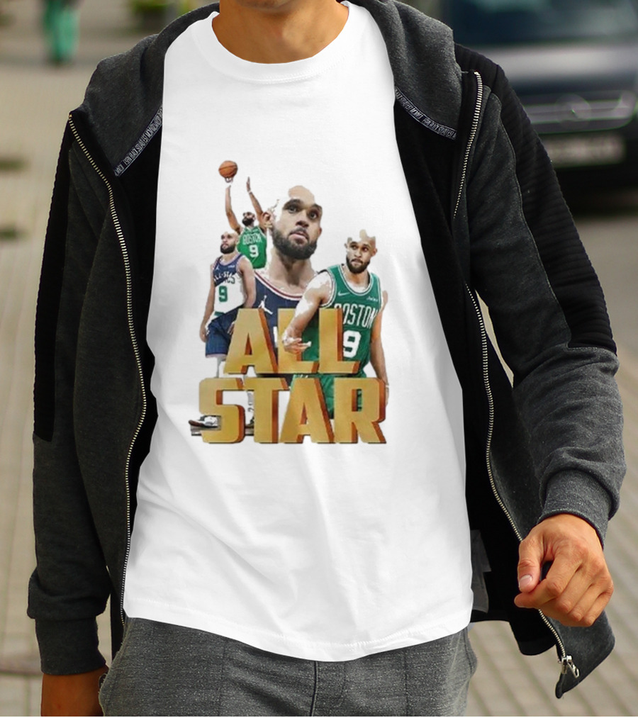 Boston Celtics Derrick White All-Star Player Portrait Collection T-Shirt