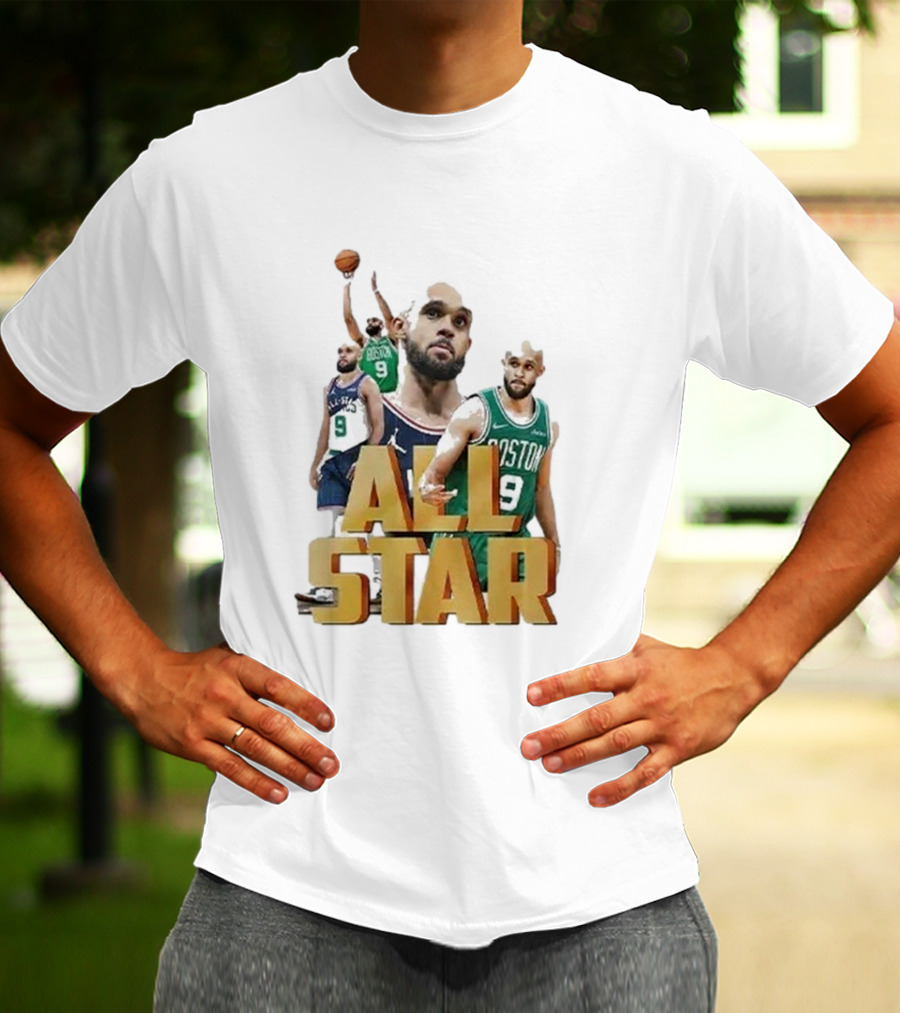 Boston Celtics Derrick White All-Star Player Portrait Collection T-Shirt