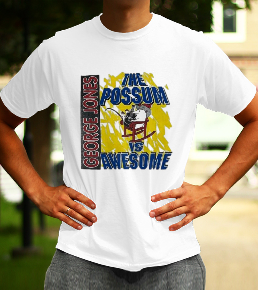 George Jones The Possum Is Awesome Rockin Chair T-Shirt