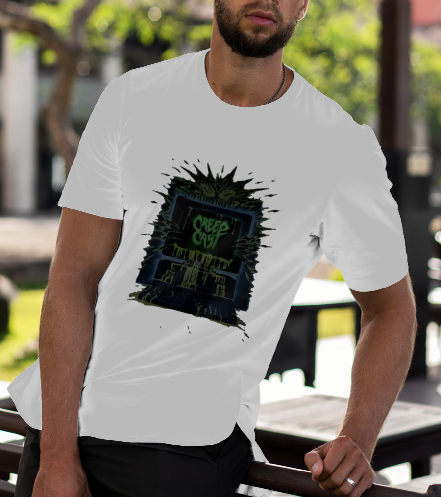 Creep Cast Horror Computer Monster Who Up Creepin T-Shirt