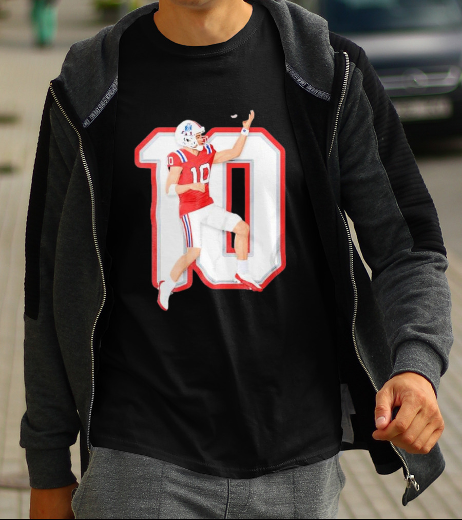 Air Maye Touchdown Flip Football Jersey Number 10 T-Shirt