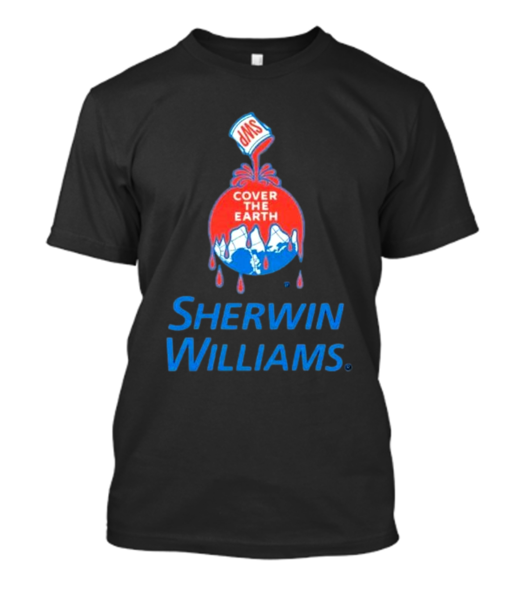 Sherwin Williams Cover The Earth Logo Iconic Branding T-Shirt