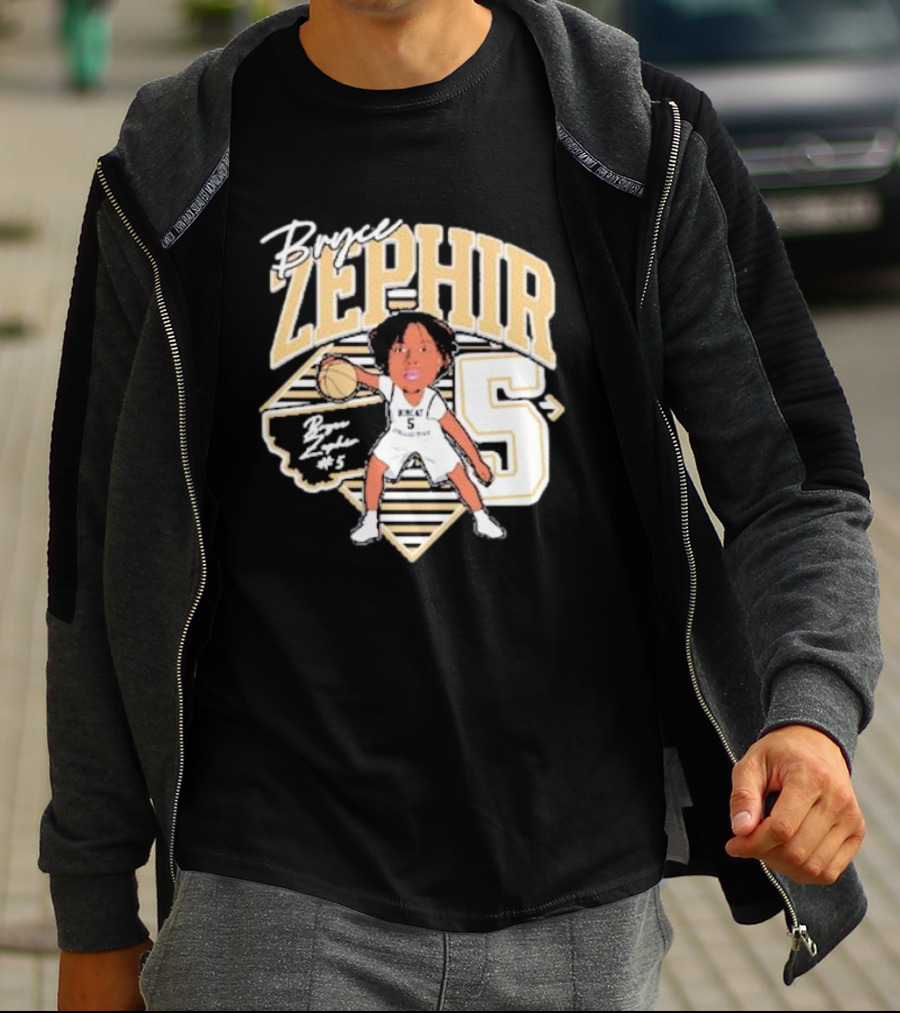 Bryce Zephir 5 Basketball Montana State Guard T-Shirt
