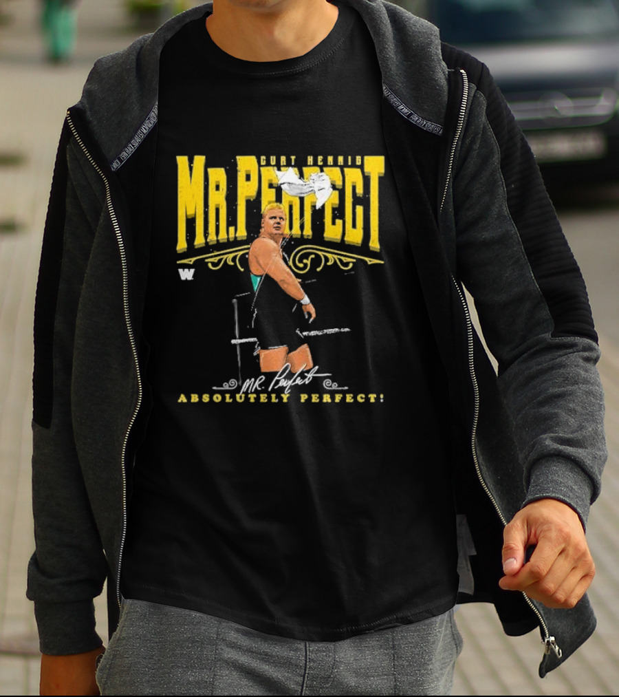 Curt Hennig Mr. Perfect Absolutely Perfect Wrestling T-Shirt