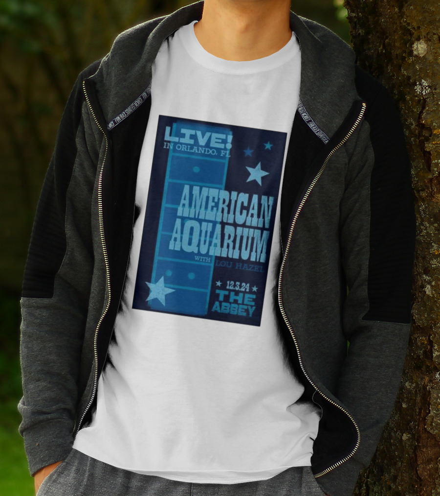 LIVE American Aquarium With Lou Hazel The Abbey Orlando FL 12.3.24 T-Shirt