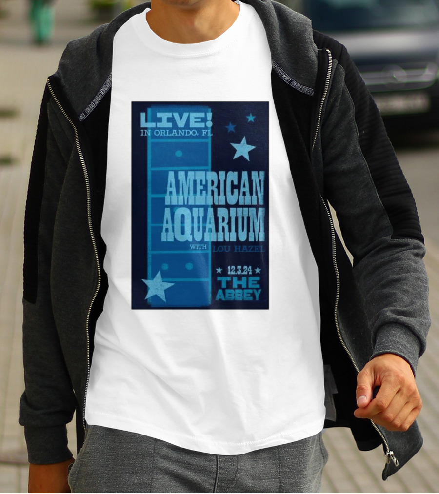LIVE American Aquarium With Lou Hazel The Abbey Orlando FL 12.3.24 T-Shirt