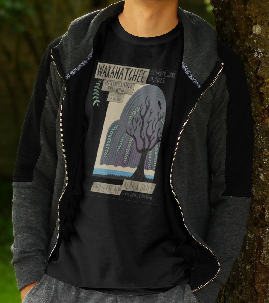 Waxahatchee June 21 2025 MJ Lenderman And The Wind LaFayette NY Beak And Skiff Apple Orchards Tour T-Shirt