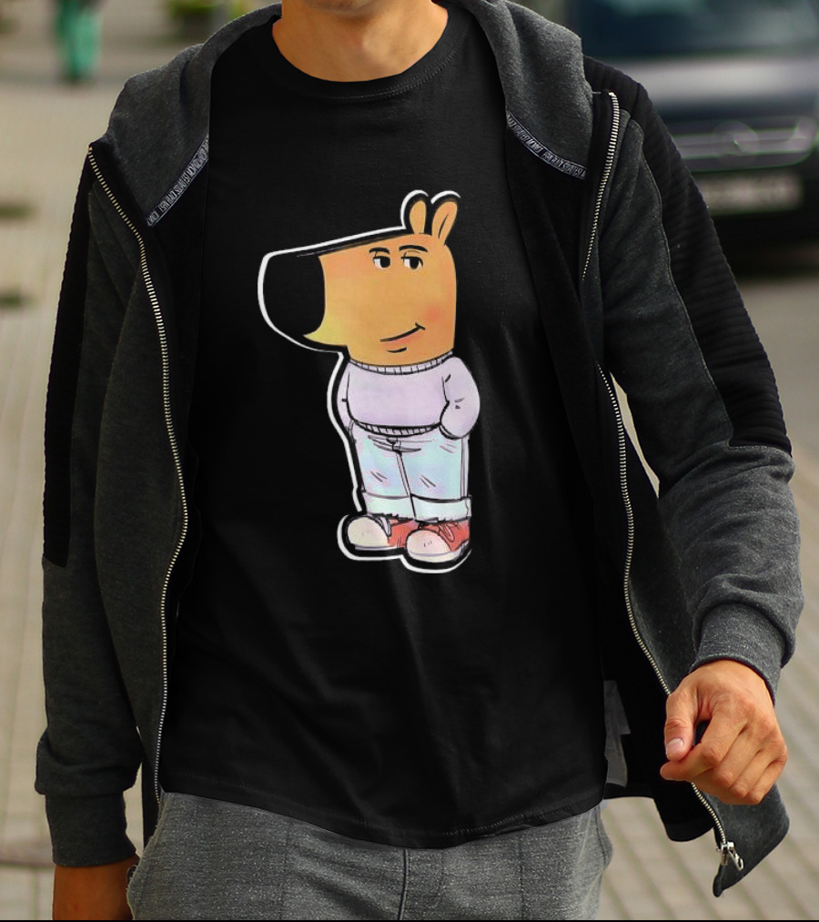 I Don't Know Who This Is. My New Character Is A Chill Guy In Relaxed Outfit With Hands In Pockets T-Shirt