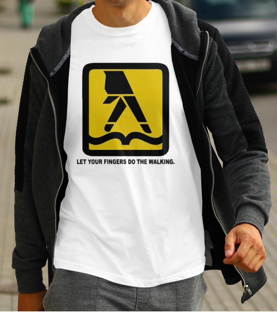 Yellow Pages Let Your Fingers Do The Walking Iconic T-Shirt