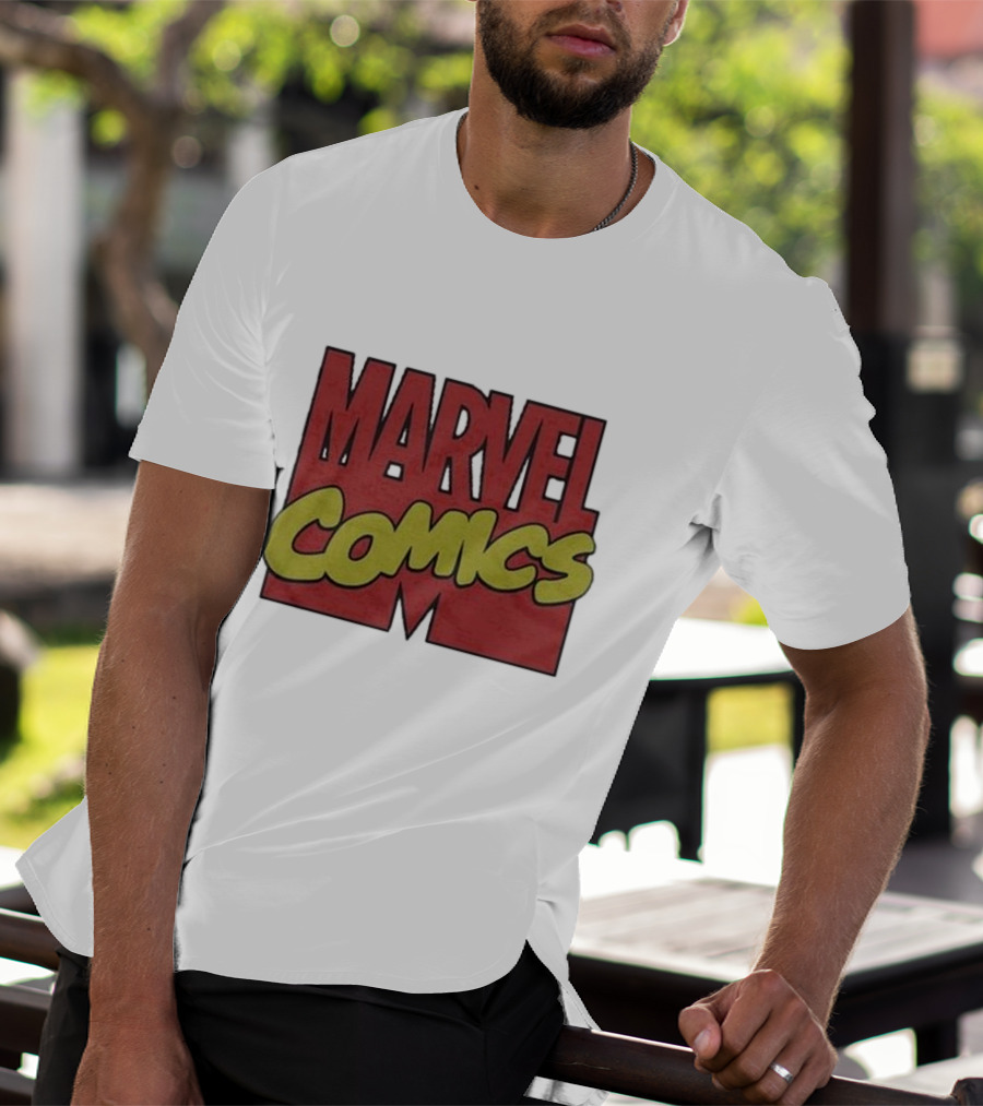 Marvel Comics Retro 1990 Bold Red Yellow T-Shirt