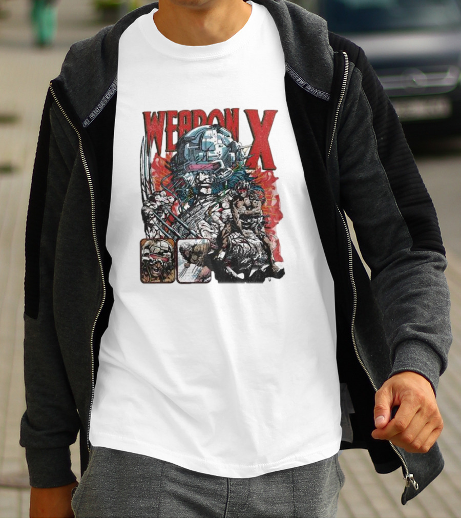 Weapon X Vintage Comic Style Artwork Claw Character T-Shirt